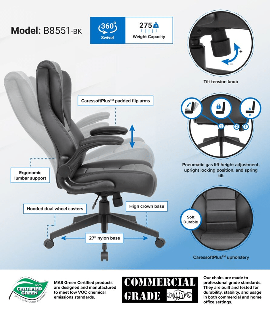 Boss Heavy Duty Executive Chair - Image 5