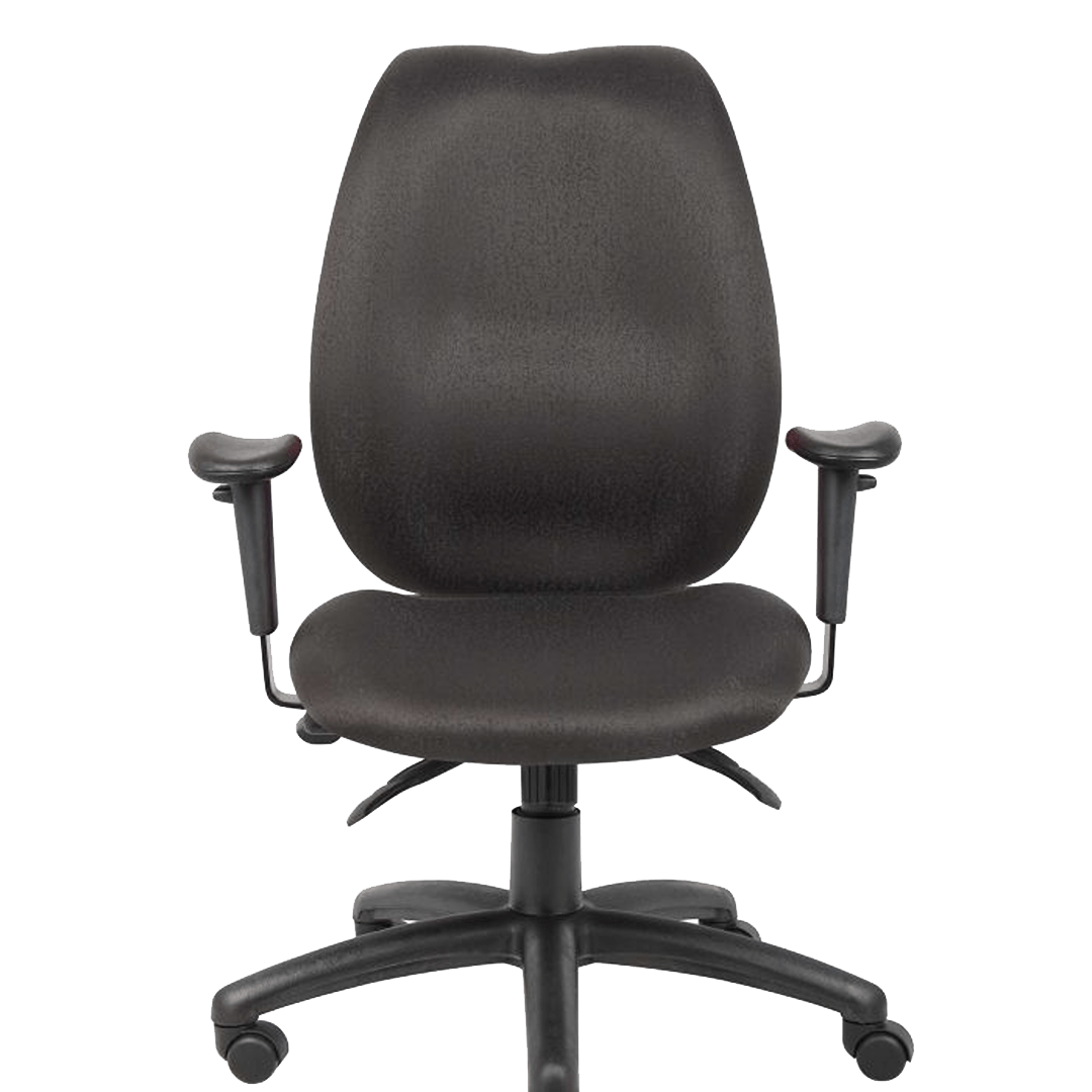 Boss High-Back Task Chair with Adjustable Arms, Black - Image 10