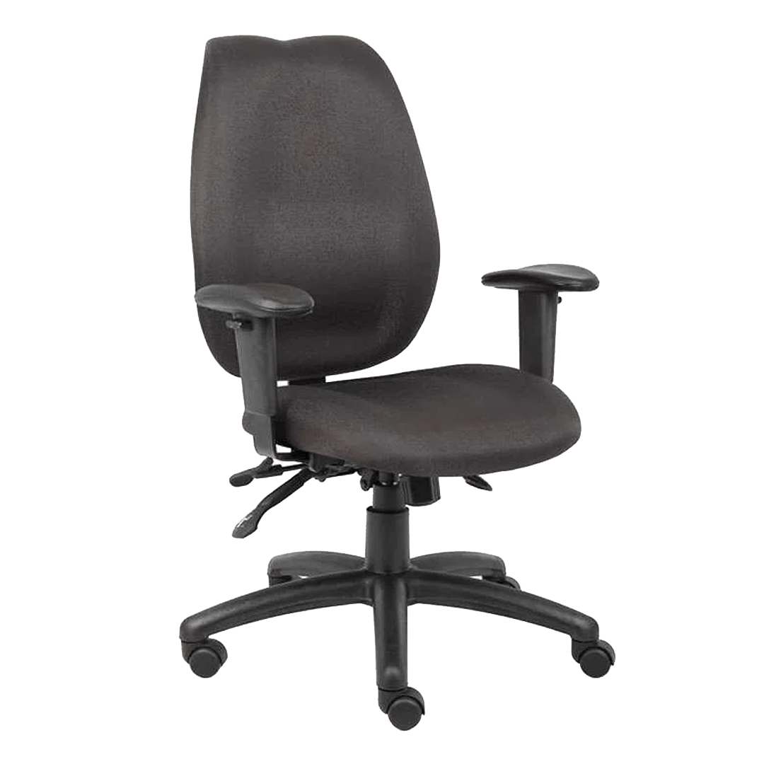 Boss Black High Back Task Chair W/ Seat Slider