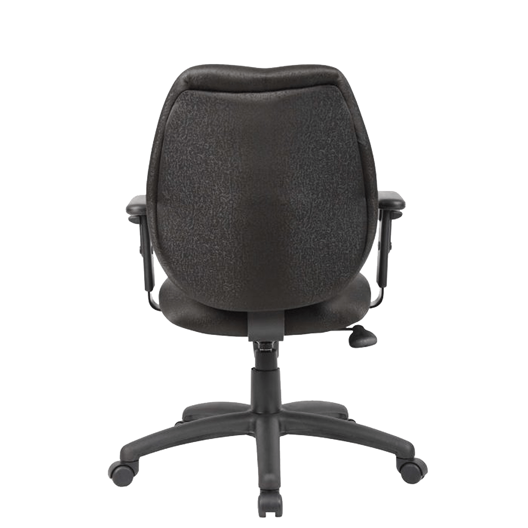 Boss Mid-Back Task Chair with Adjustable Arms, Black - Image 8
