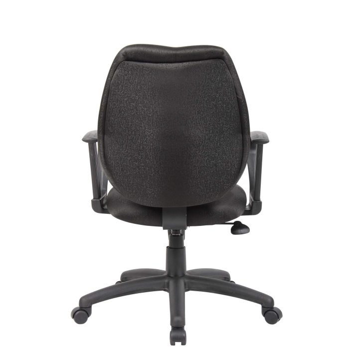 Boss Black Task Chair W/Loop Arms - Image 2