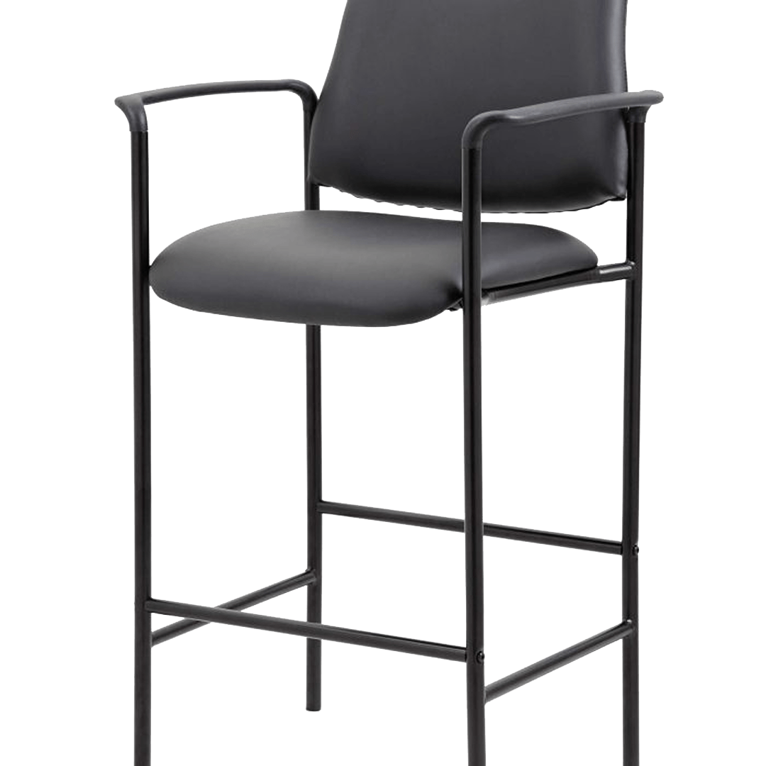 Boss Contemporary Counter Stool In Black Caressoft Vinyl - Image 6