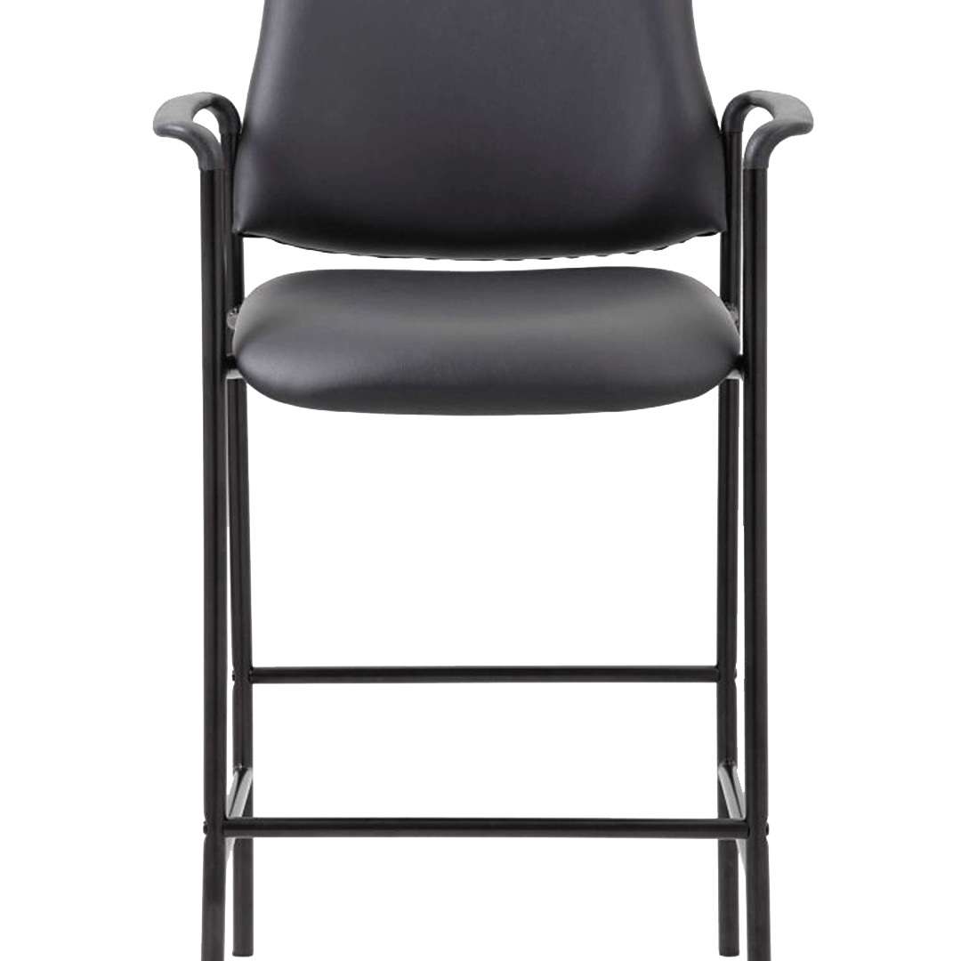 Boss Contemporary Counter Stool In Black Caressoft Vinyl