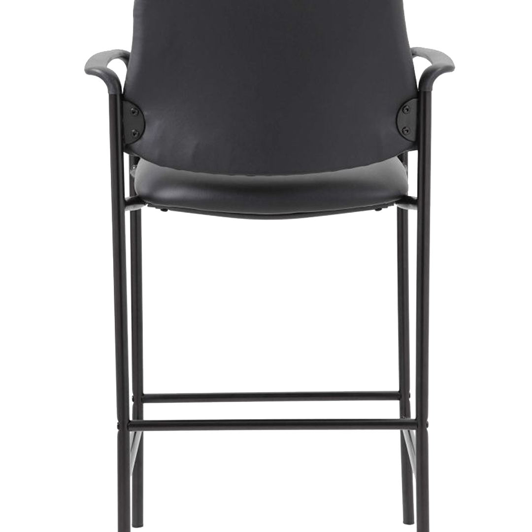Boss Contemporary Counter Stool In Black Caressoft Vinyl - Image 3