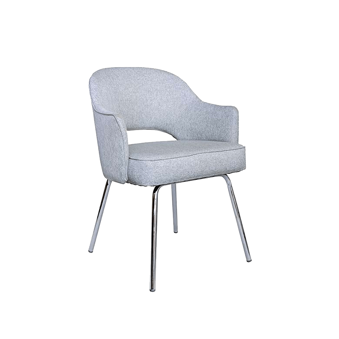 Boss Granite Linen Guest Chair