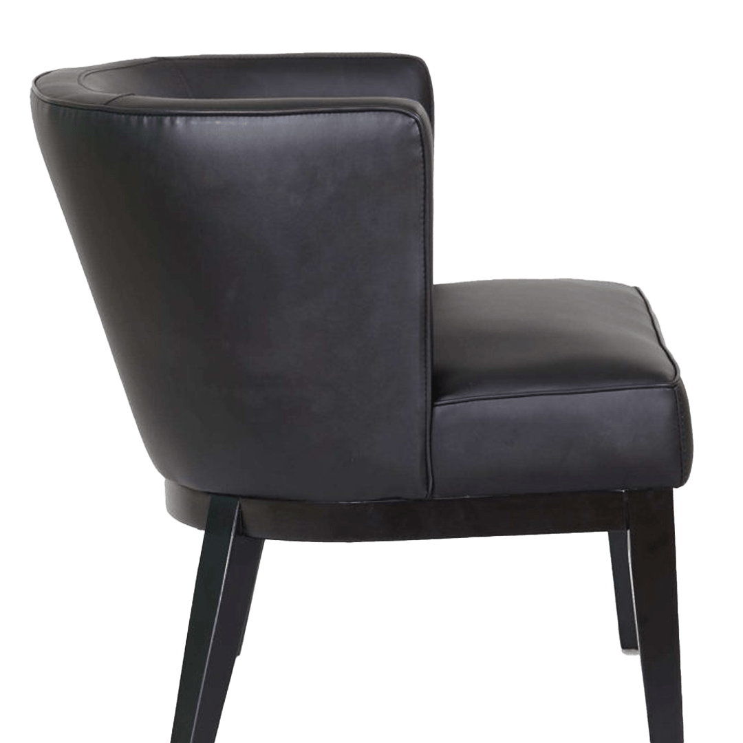 Boss Ava guest, accent or dining chair – Black - Image 4