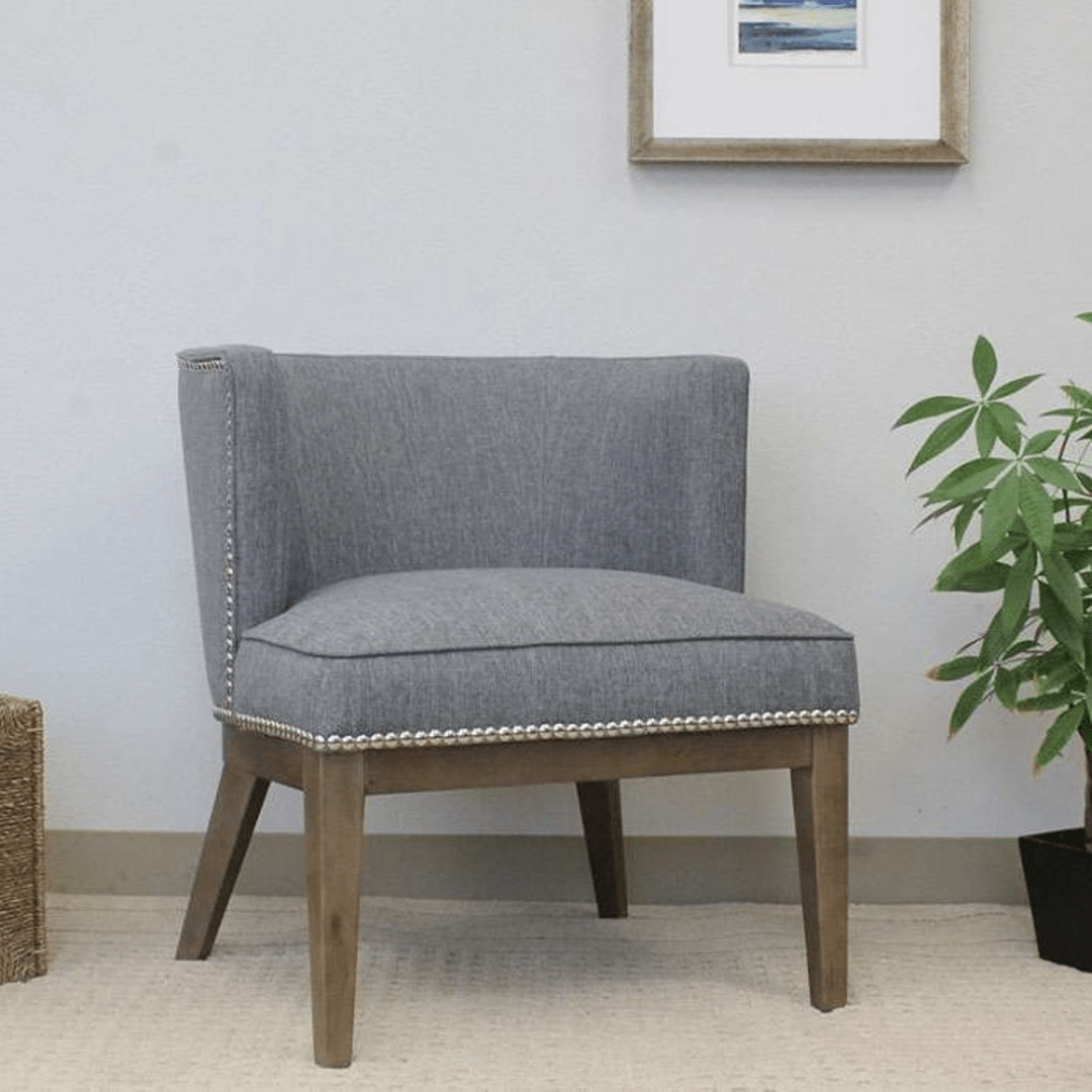 Boss Ava guest, accent or dining chair – Medium Grey - Image 4