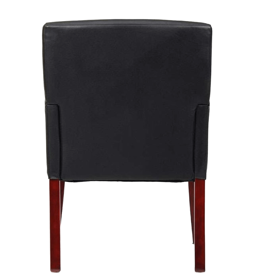 Boss Box Arm guest, accent or dining chair W/Mahogany Finish - Image 6