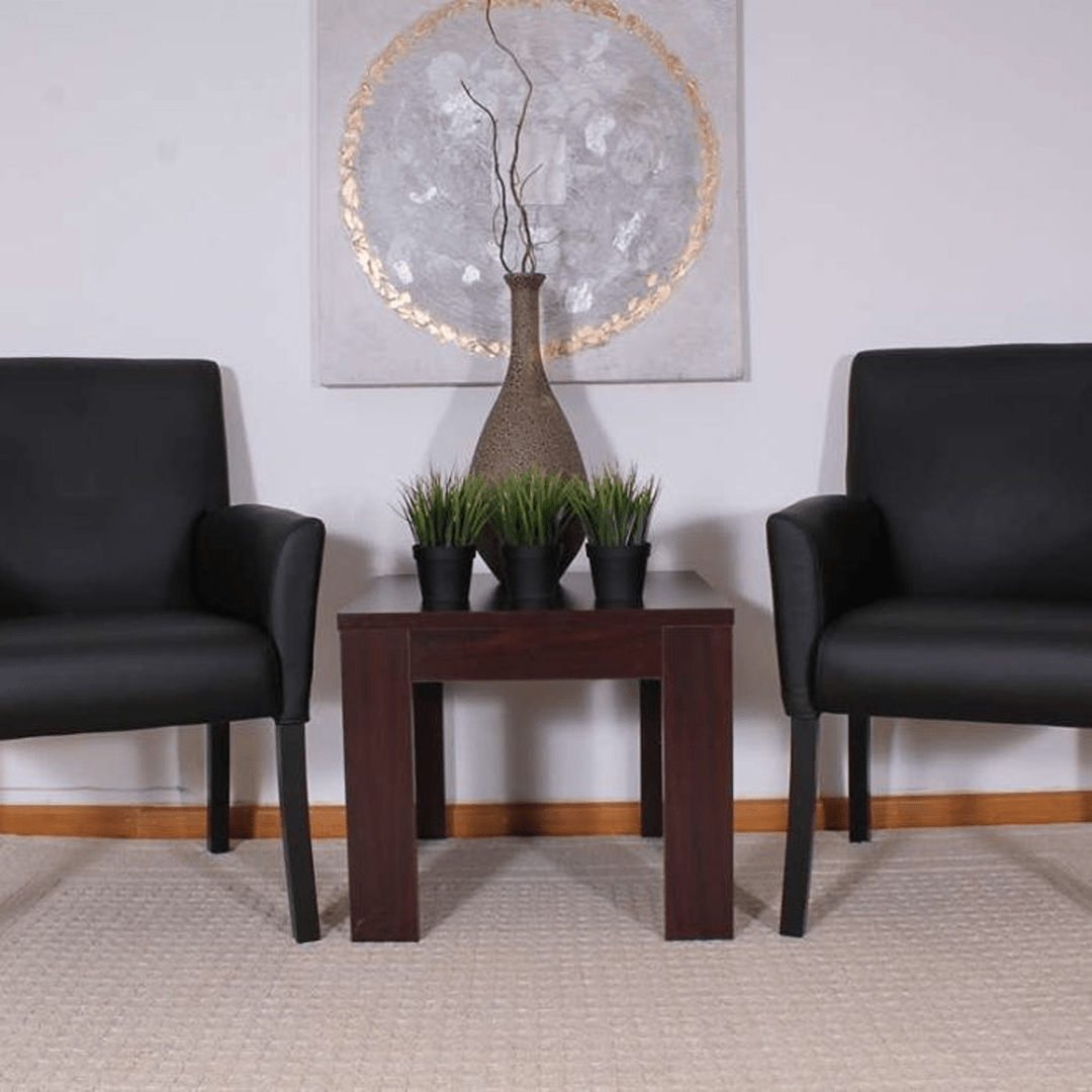 Boss Box Arm guest, accent or dining chair W/Black Base - Image 3