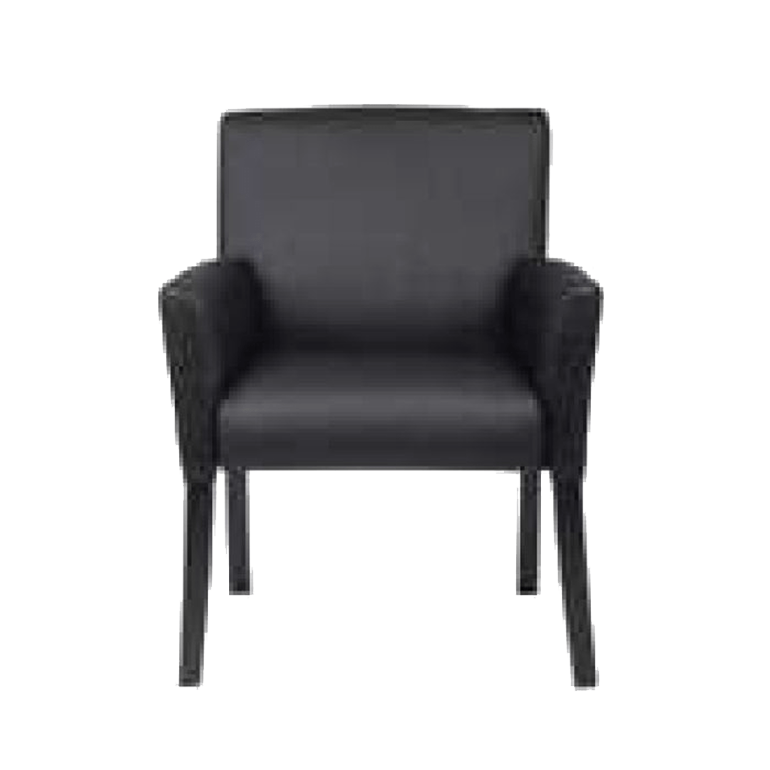 Boss Box Arm guest, accent or dining chair W/Black Base