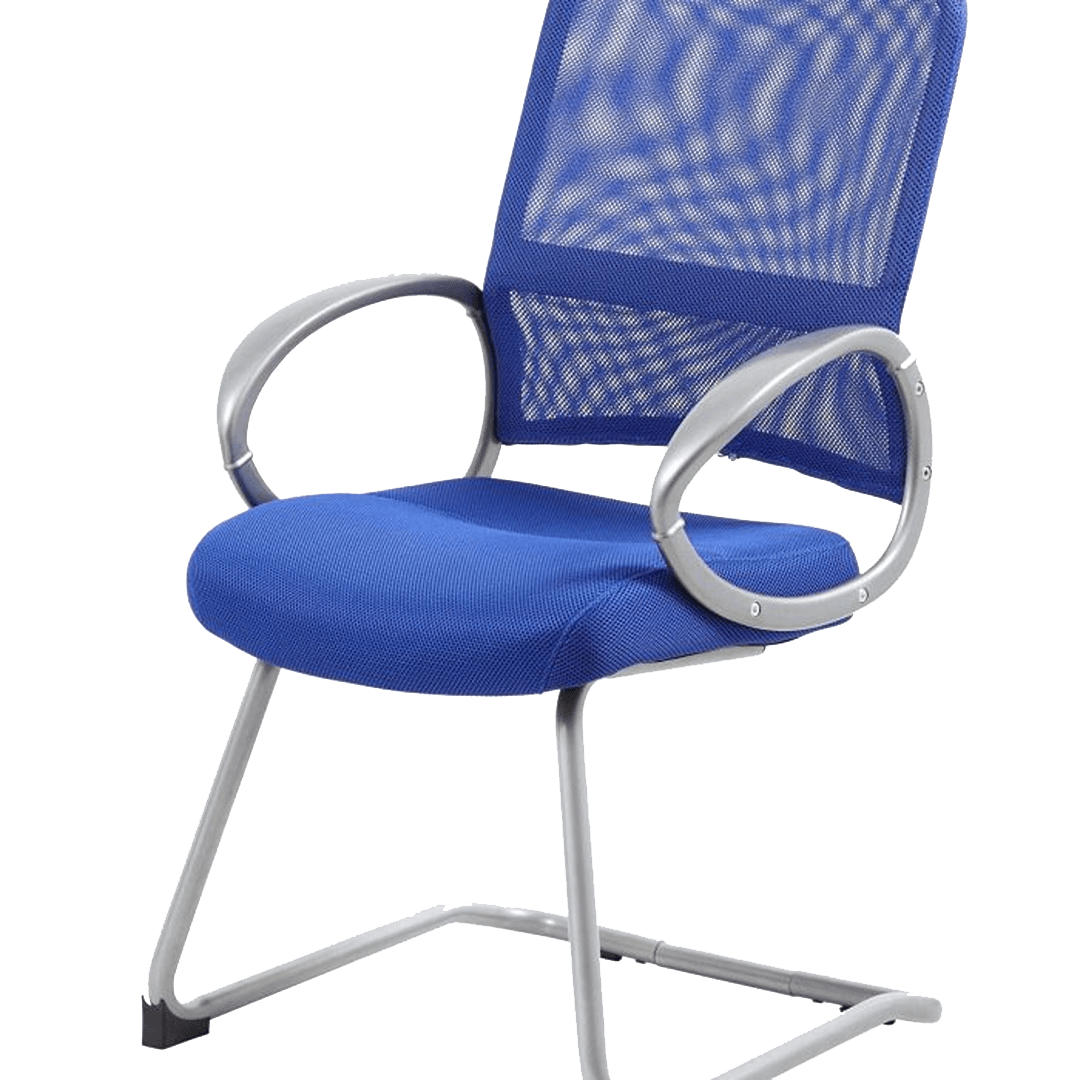 Boss Mesh Back W/ Pewter Finish Guest Chair - Image 4