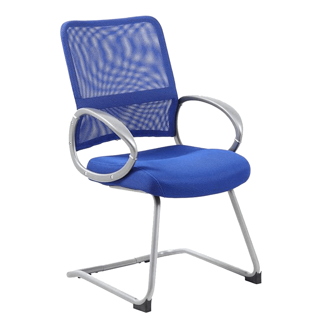 Boss Mesh Back W/ Pewter Finish Guest Chair
