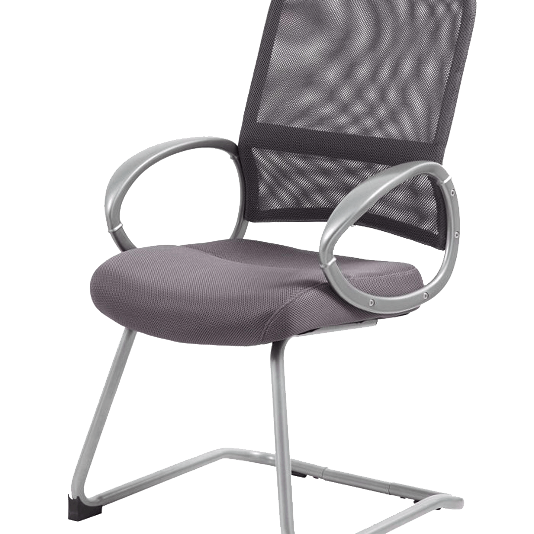 Boss Mesh Back W/ Pewter Finish Guest Chair - Image 7