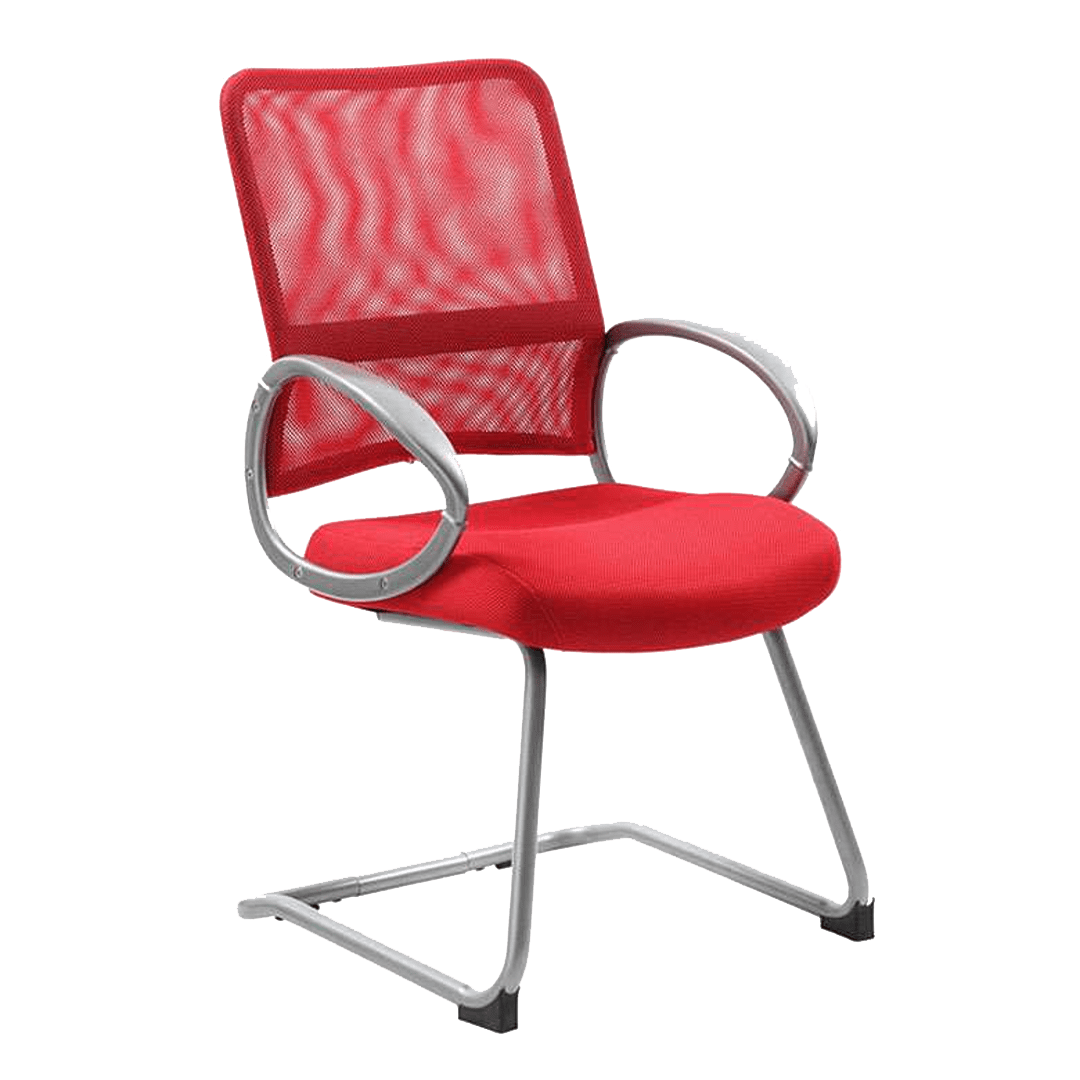 Boss Mesh Back W/ Pewter Finish Guest Chair