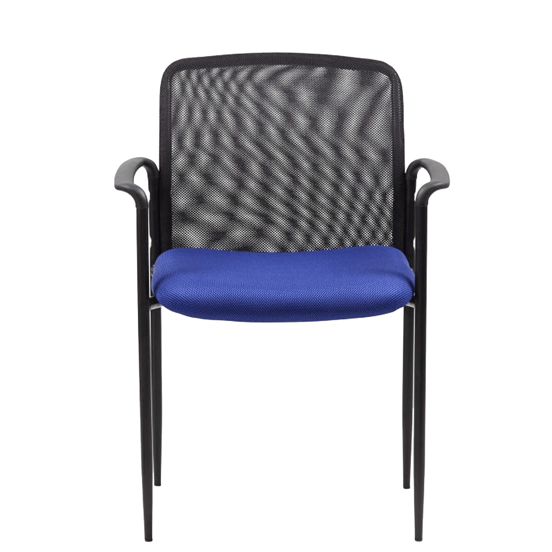 Boss Stackable Mesh Guest Chair, Blue - Image 4