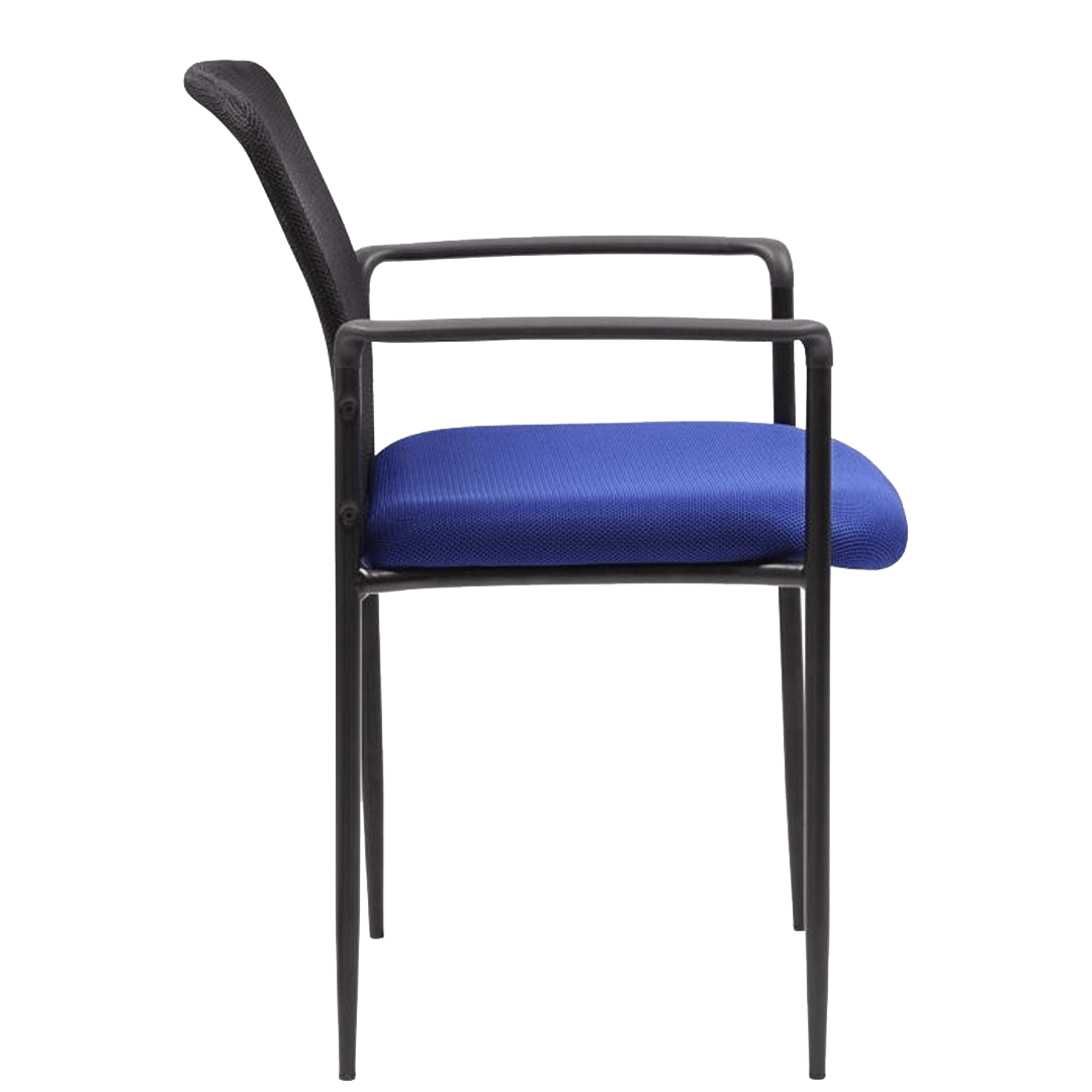 Boss Stackable Mesh Guest Chair, Blue - Image 3