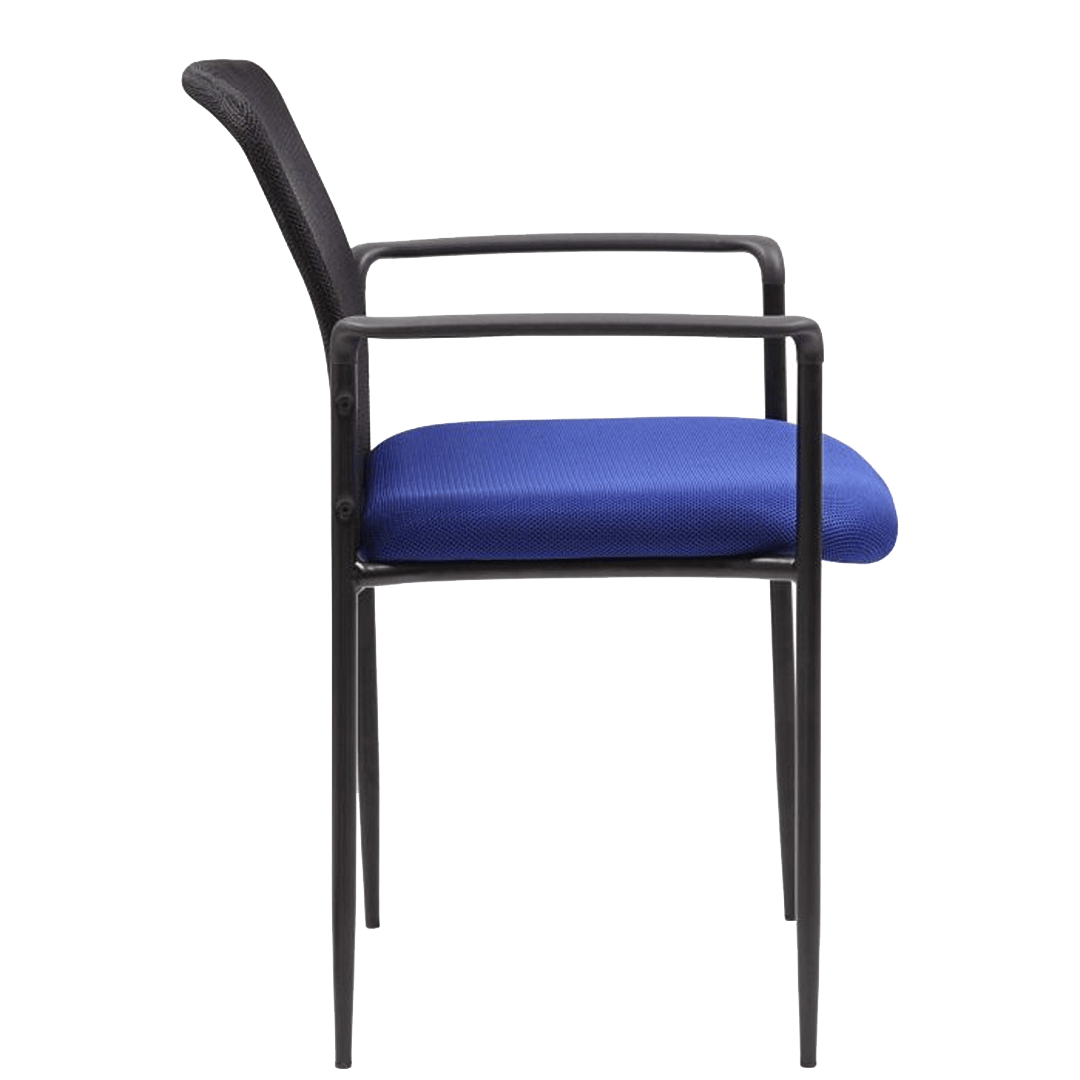 Boss Stackable Mesh Guest Chair, Blue - Image 6
