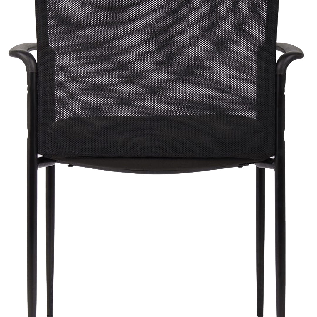 Boss Stackable Mesh Guest Chair, Black - Image 4