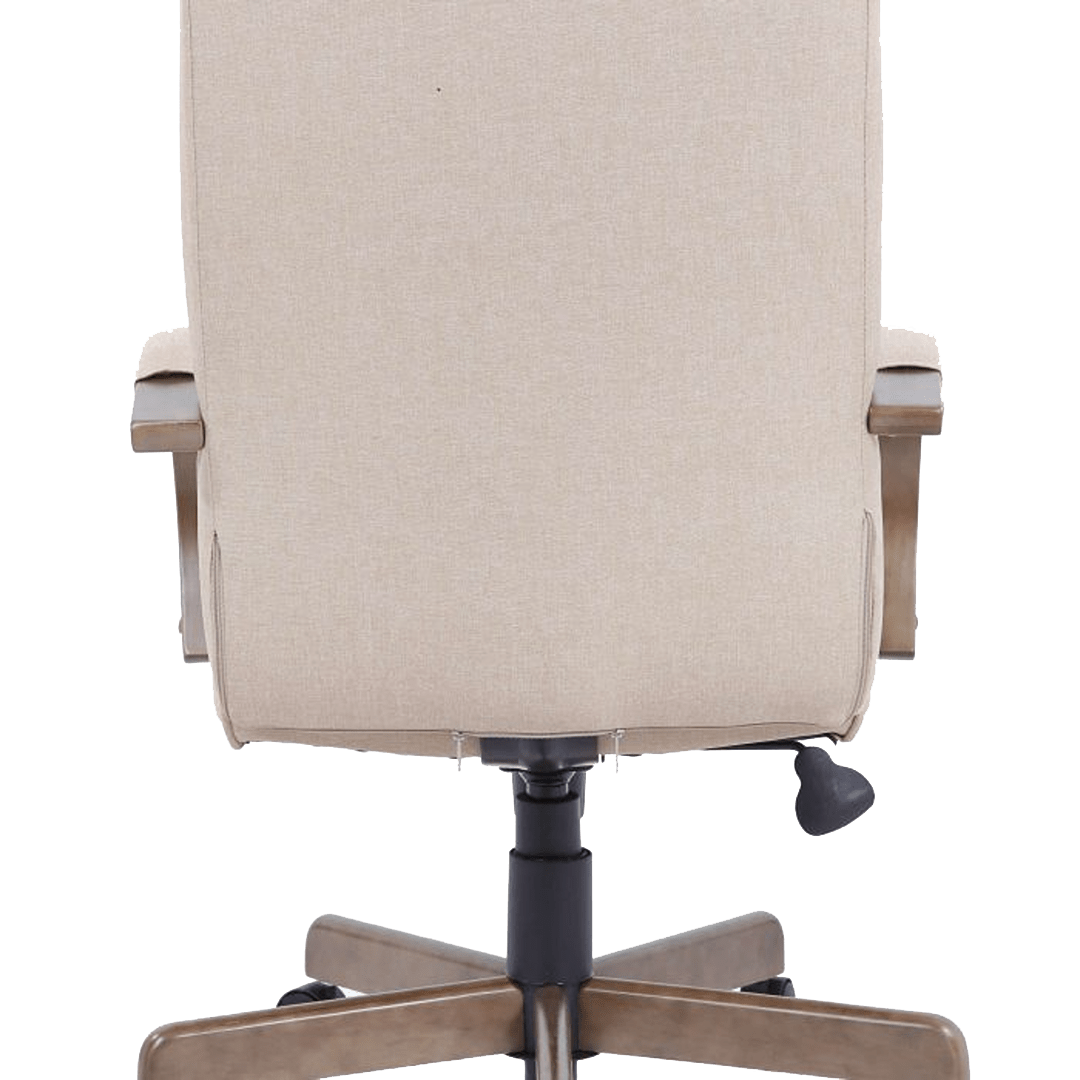 Boss Modern Executive Conference Chair-Beige Linen - Image 4