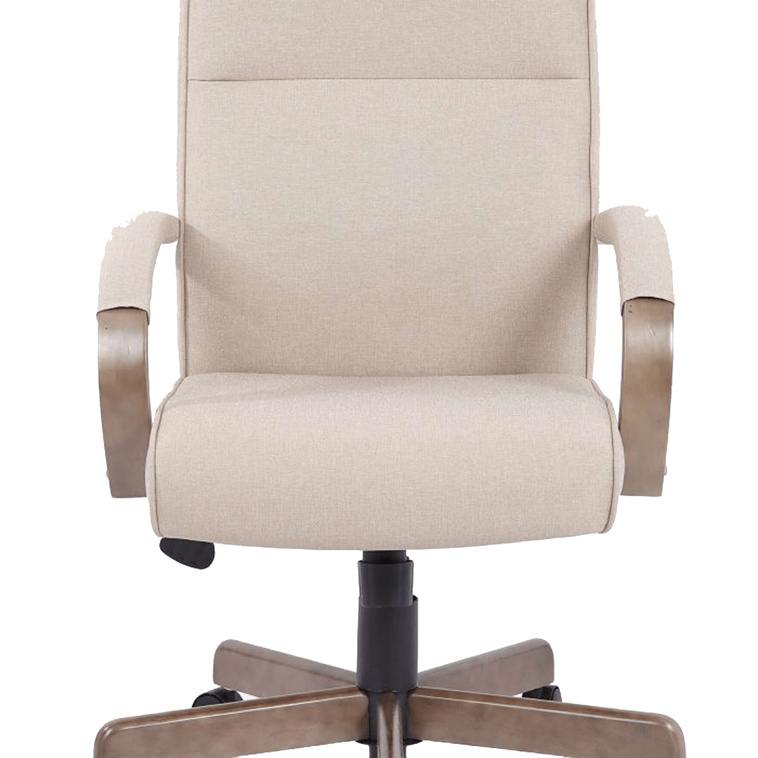 Boss Modern Executive Conference Chair-Beige Linen - Image 5
