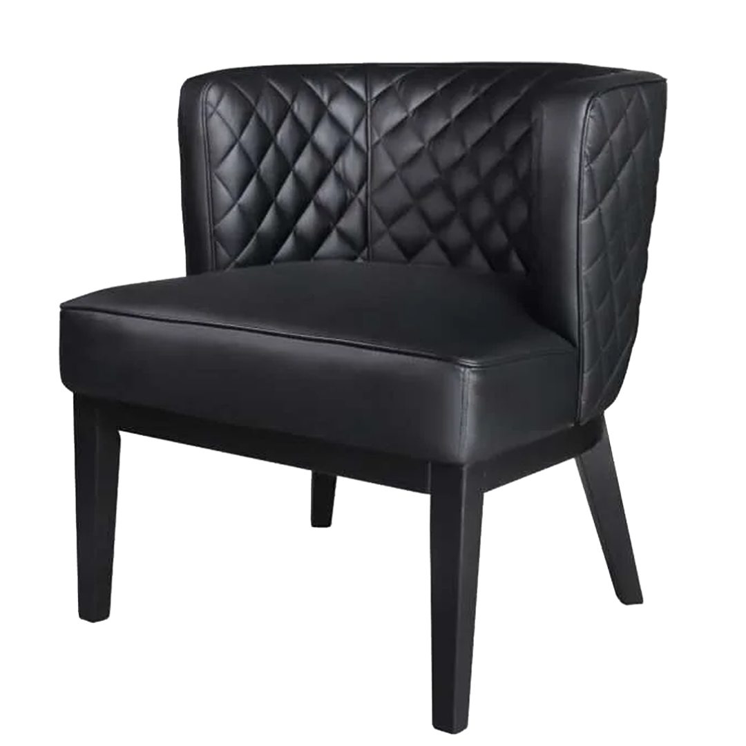 Boss Ava Quilted guest, accent or dining chair – Black
