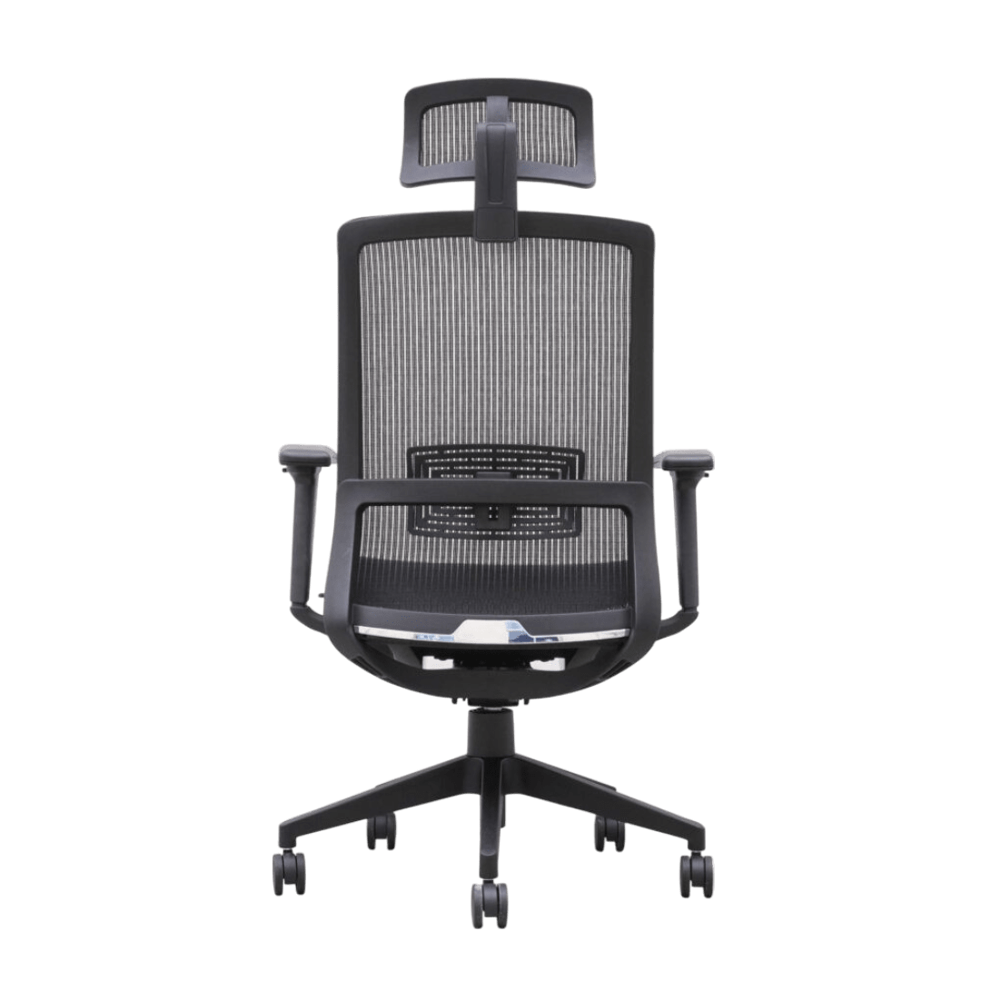 Boss Mesh Chair, w/ Headrest and Memory Foam Seat