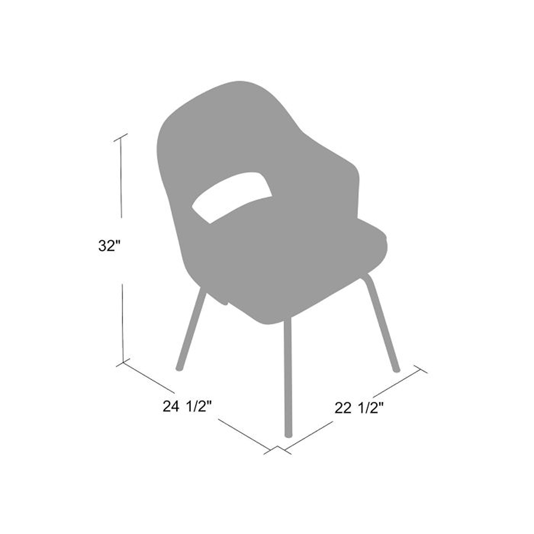 Boss Granite Linen Guest Chair - Image 6