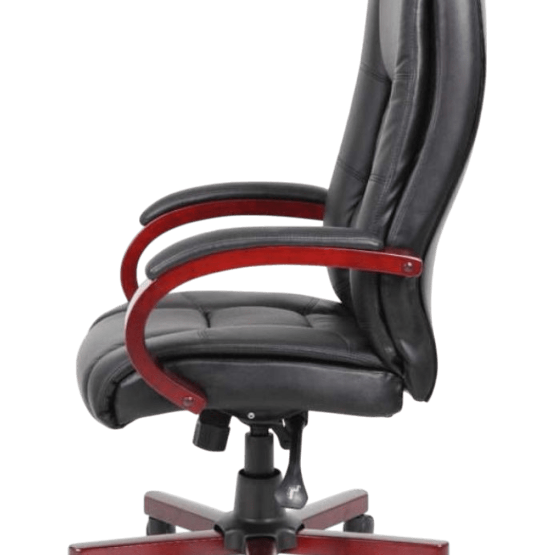 Boss High Back Executive Wood Finished Chairs - Image 4