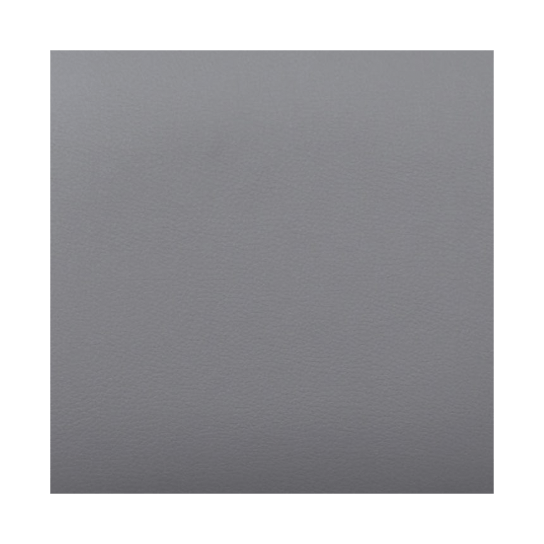 Chrome Frame Gray Vinyl Chair With Footring - Image 12