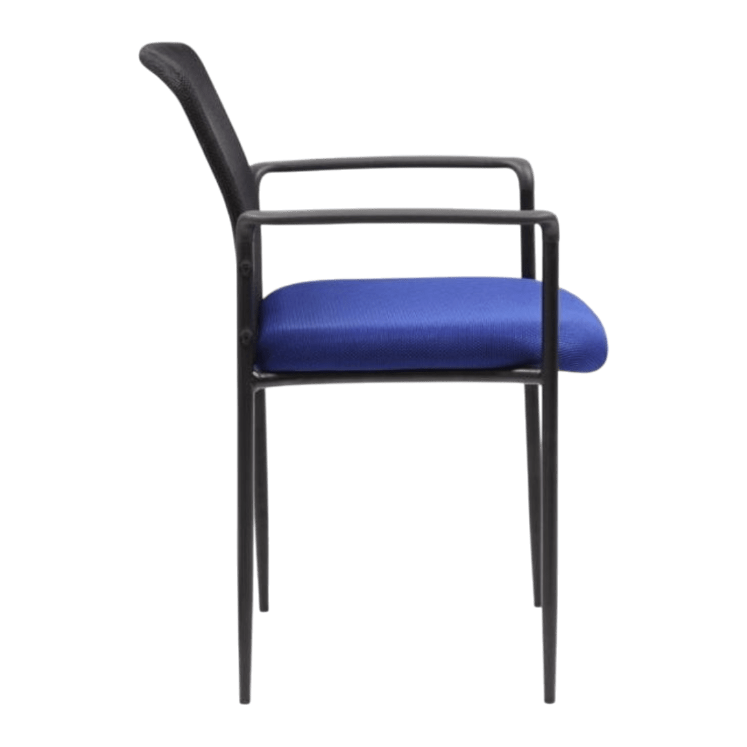 Boss Stackable Mesh Guest Chair - Blue