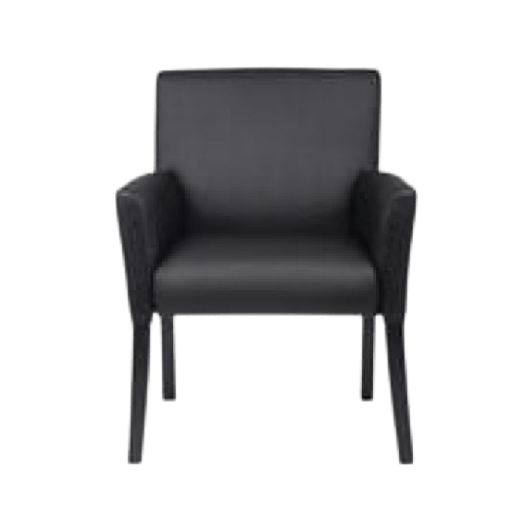Boss Box Arm guest, accent or dining chair W/Black Base