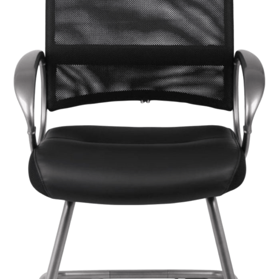 Boss Mesh Back W/ Pewter Finish Guest Chair