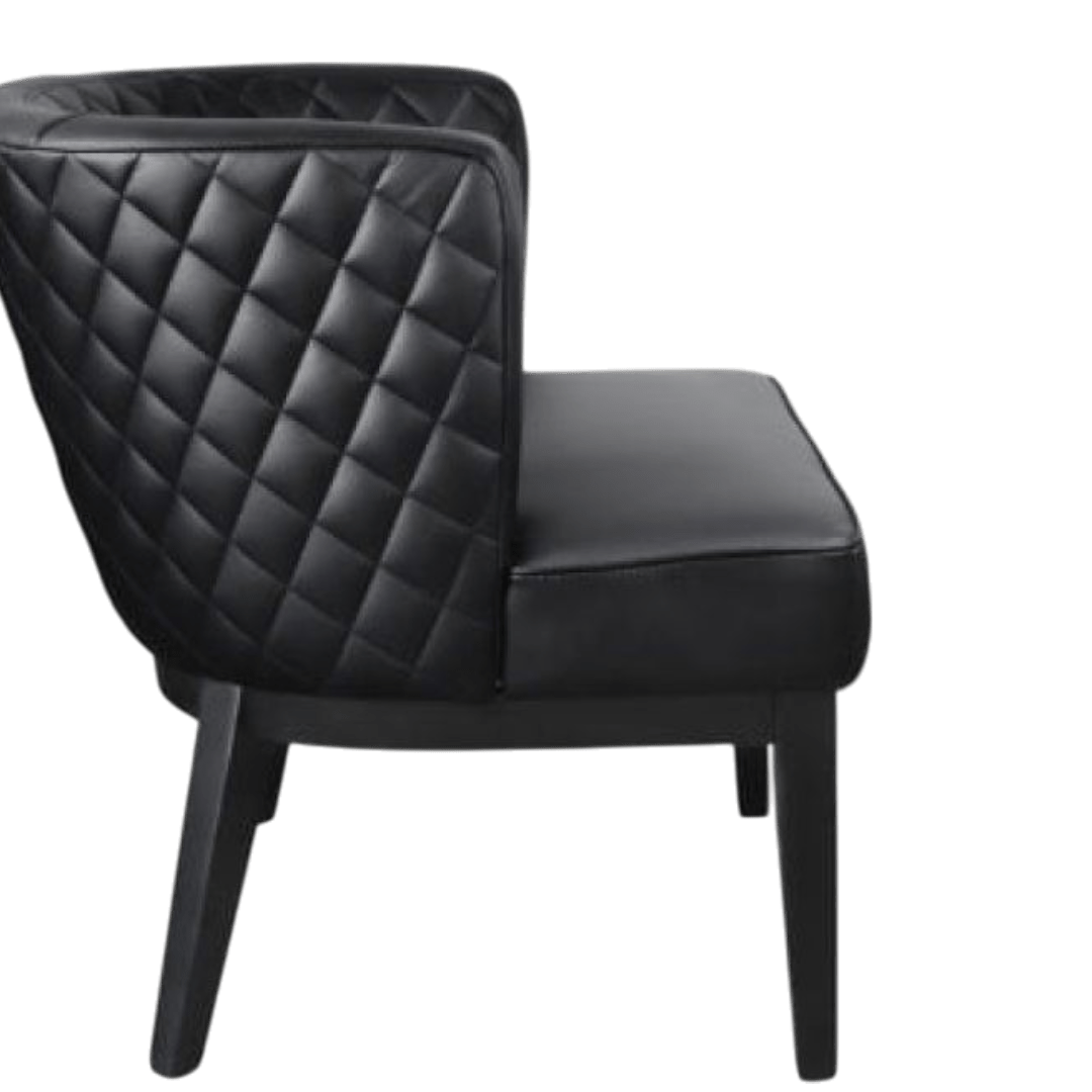 Boss Ava Quilted guest, accent or dining chair - Black - Image 5
