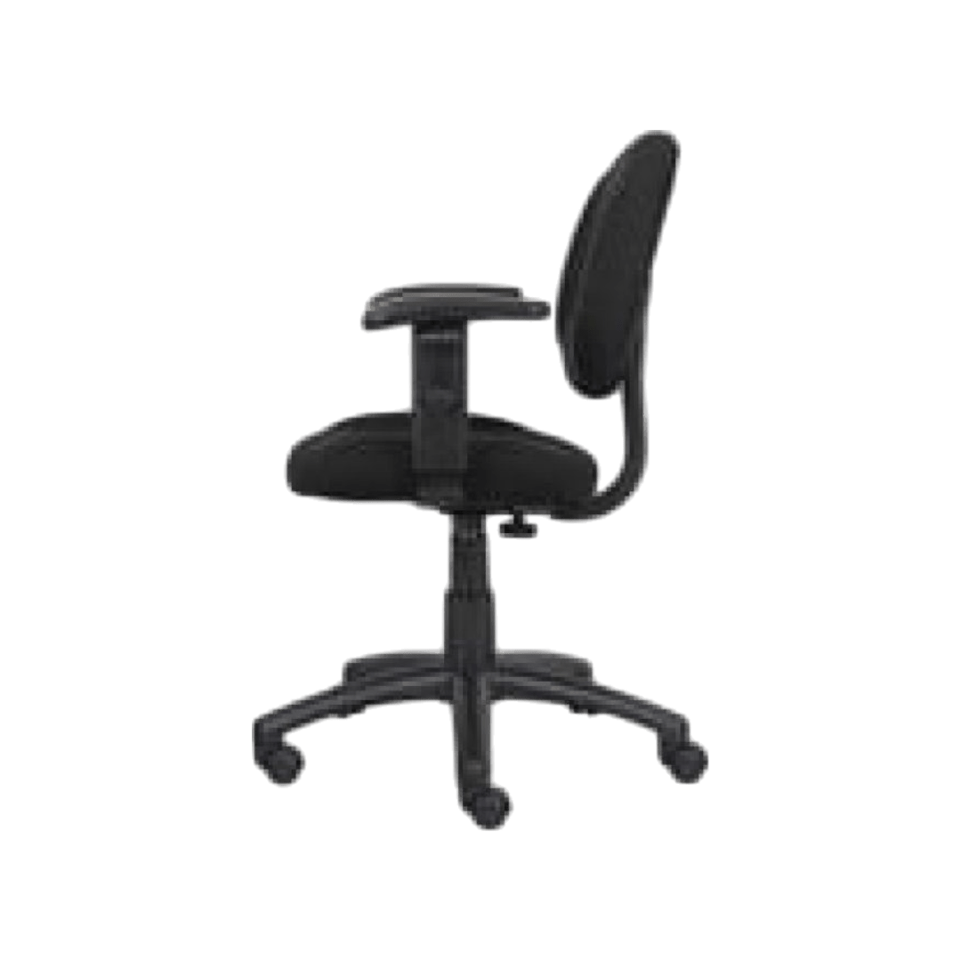 Boss Perfect Posture Deluxe Office Task Chair with Adjustable Arms, Black - Image 5