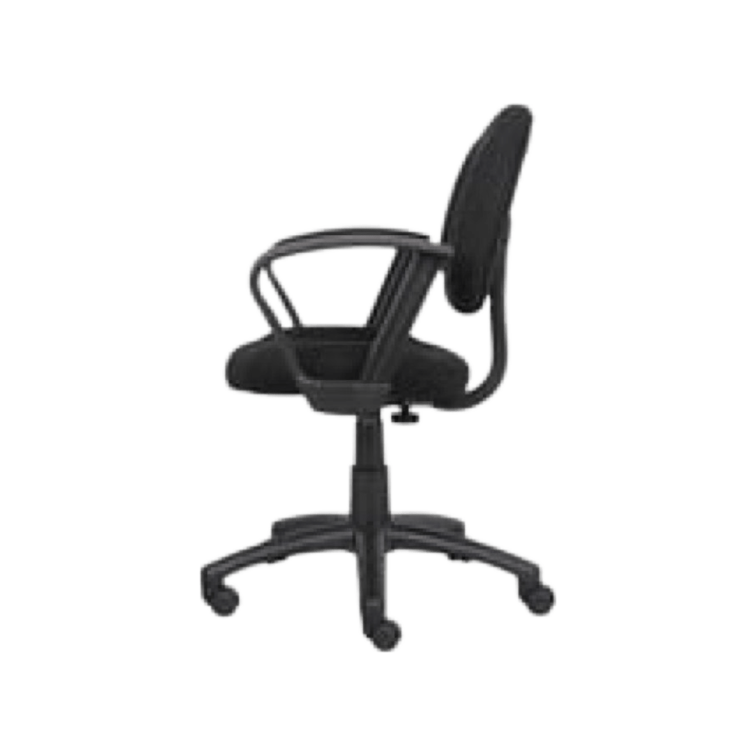Boss Perfect Posture Deluxe Office Task Chair with Loop Arms, Black - Image 5