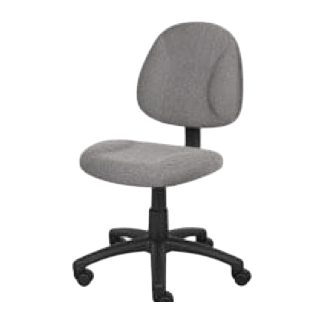 Boss Perfect Posture Deluxe Office Task Chair without Arms, Grey - Image 7