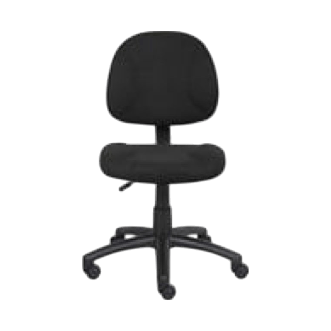 Boss Perfect Posture Deluxe Office Task Chair without Arms, Black - Image 3