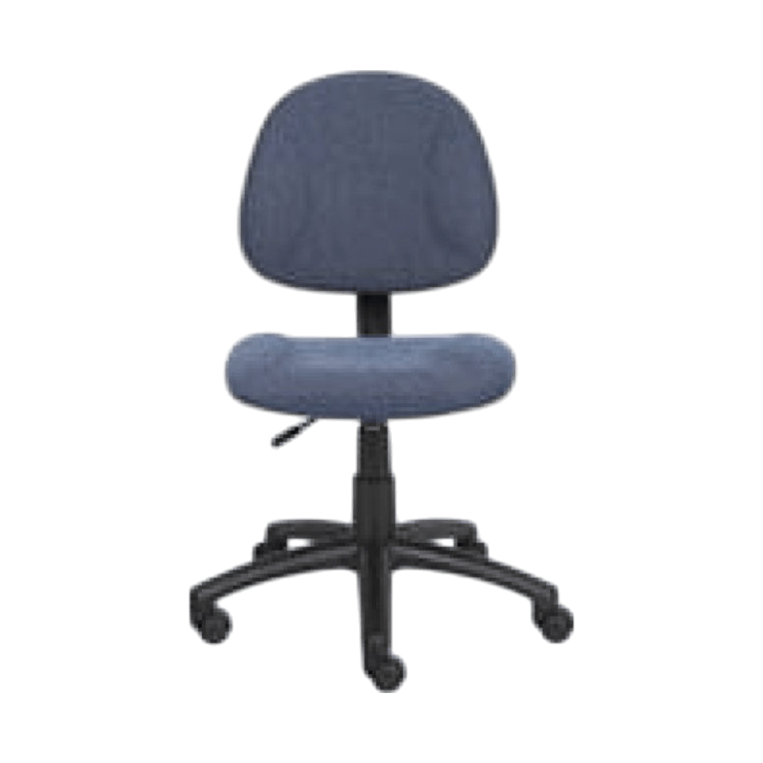 Boss Perfect Posture Deluxe Office Task Chair without Arms, Blue - Image 4