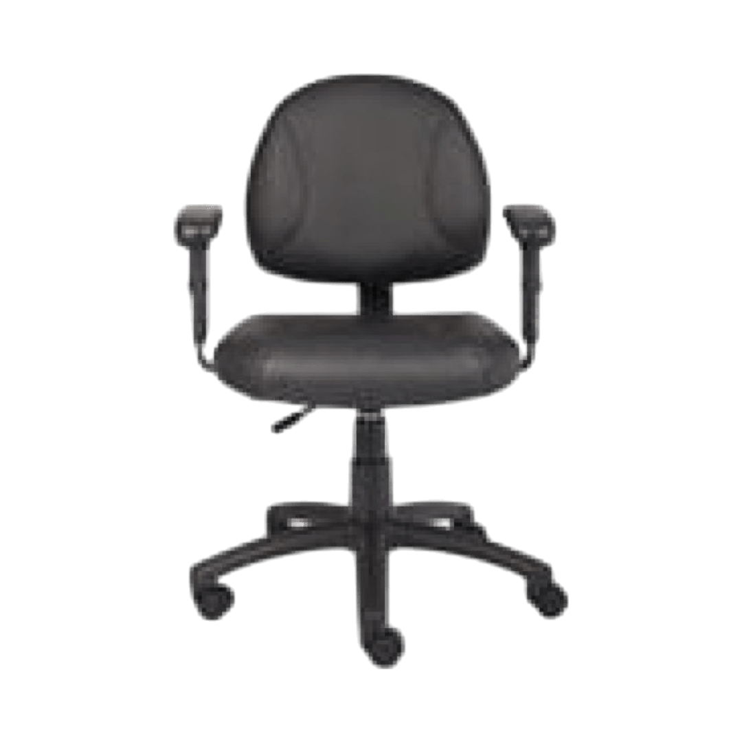 Boss Black Posture Chair W/ Adjustable Arms - Image 5