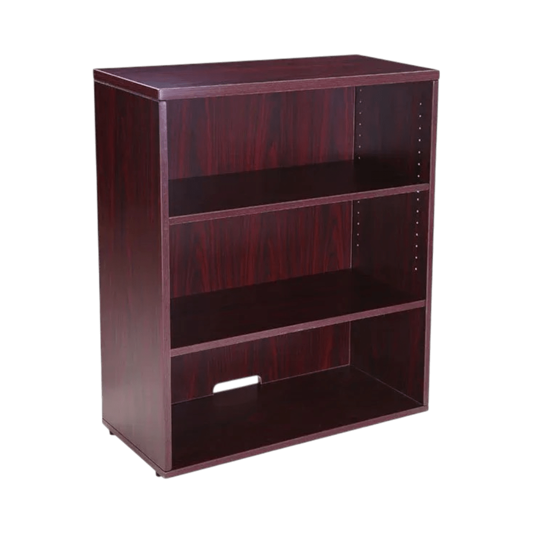 Boss Open Hutch/Bookcase- Mahogany