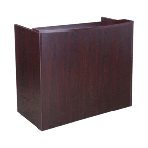 Boss 48″ Reception Desk, Mahogany