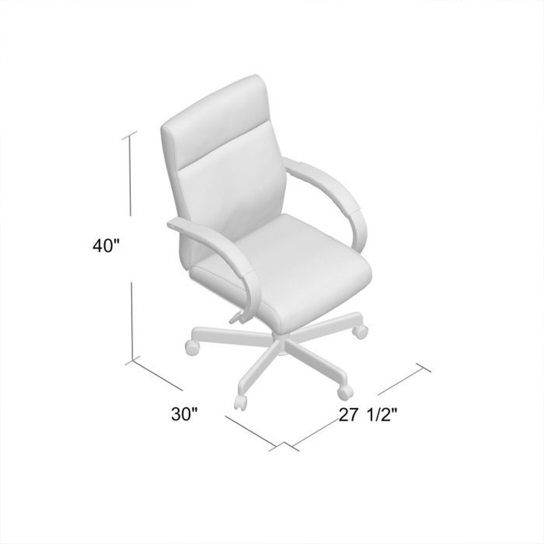 Boss Modern Executive Conference Chair - Slate grey w/Driftwood - Image 5