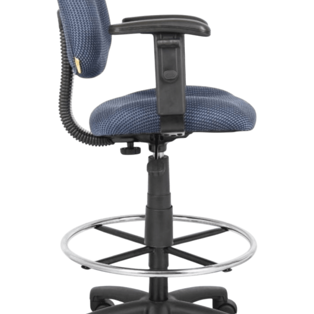 Black Mesh The Dot Stool With Foot Ring - Image 3