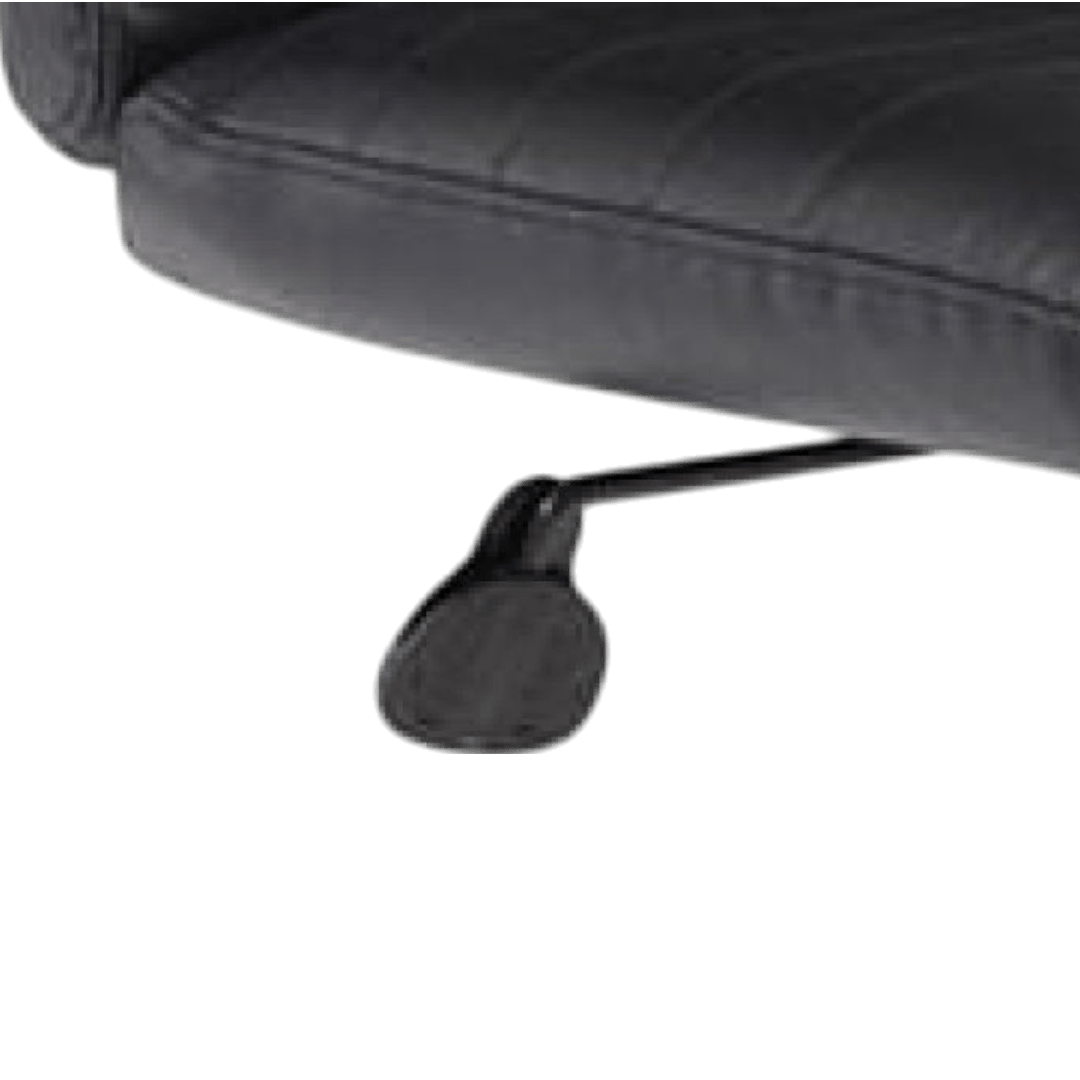 Boss Black Leather Task Chair W/ Adjustable Arm - Image 8