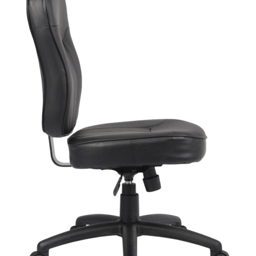 Boss Black Leather Task Chair - Image 9