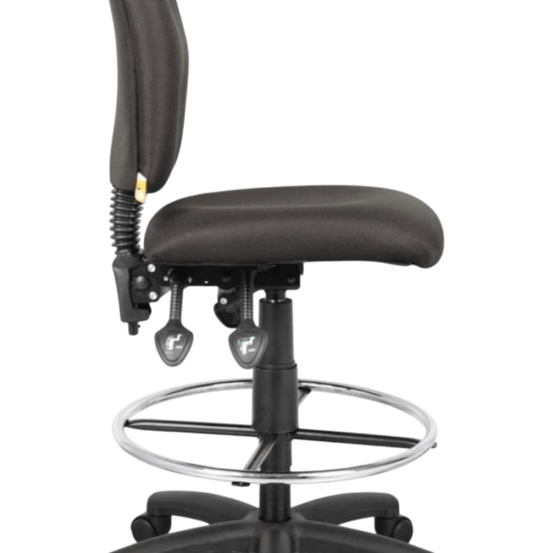 White Stack Chair With Chrome Frame - Image 5