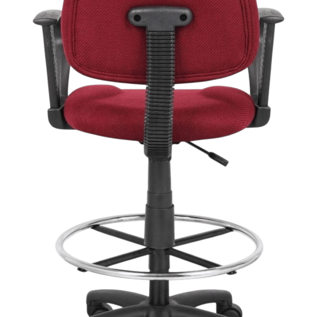 Beige Antimicrobial Vinyl Medical Stool With Foot Ring - Image 6