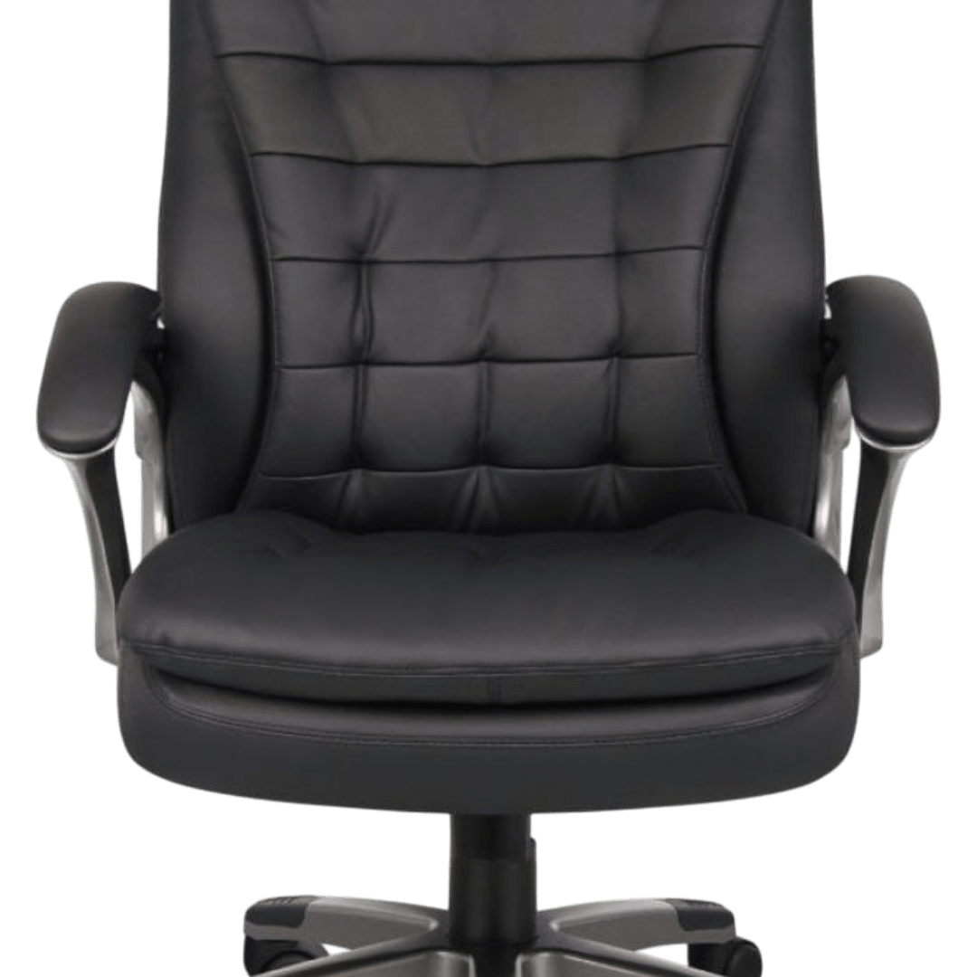 Boss High Back Executive Chair With Pewter Finished Base/Arms - Image 6