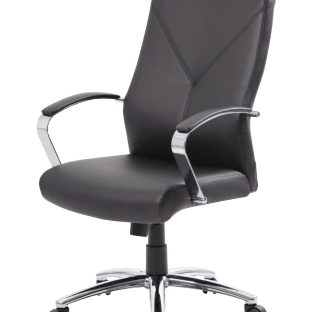 Black Task Chair/w Adj Arms