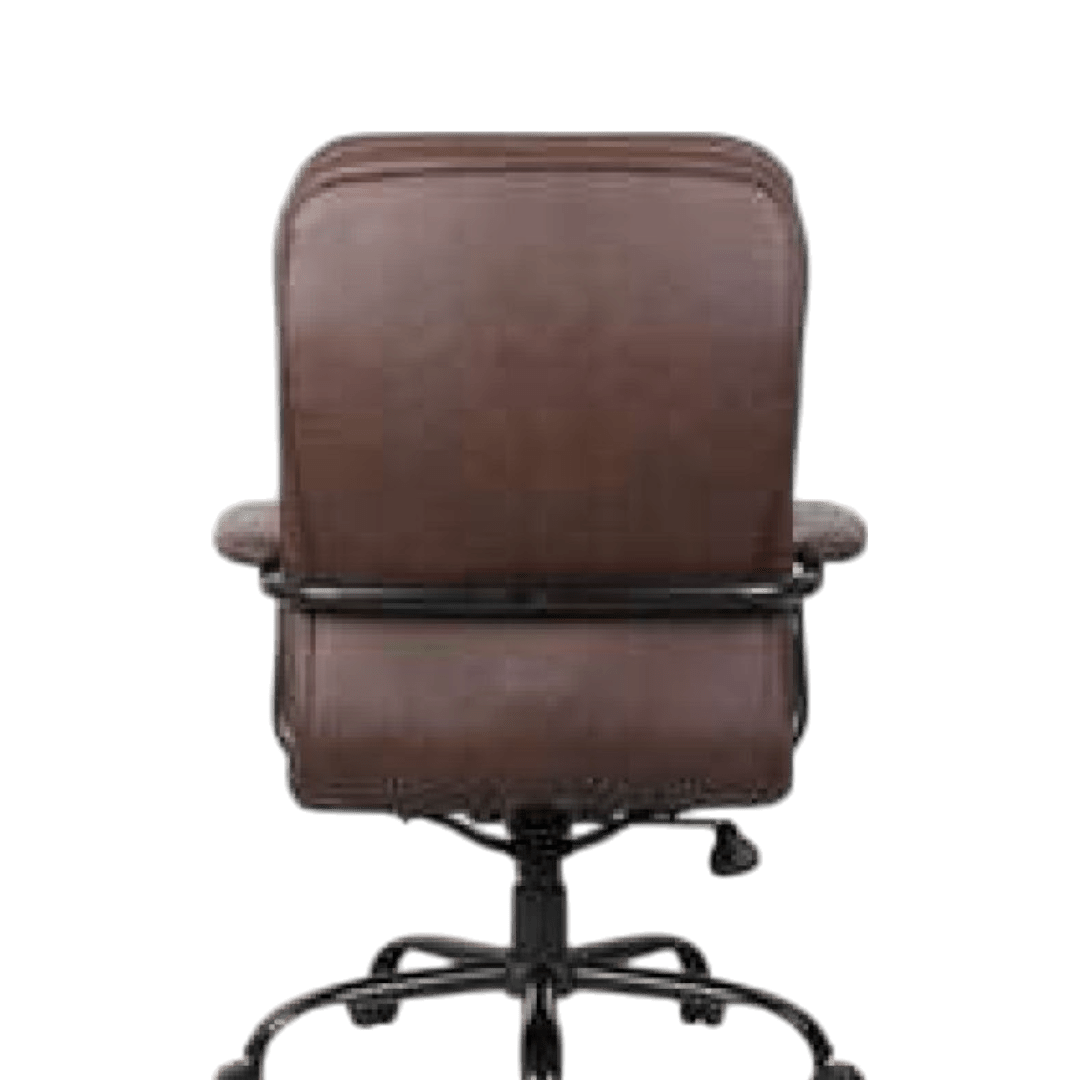 Boss Heavy Duty Double Plush LeatherPlus Chair-400 Lbs. - Image 6
